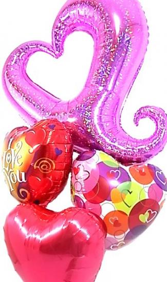 ラブリーなハートで、お部屋を可愛く彩るバルーン