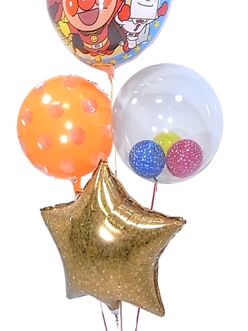 定番キャラクター「アンパンマン」のバルーンで、子供たちのヒーローに!!