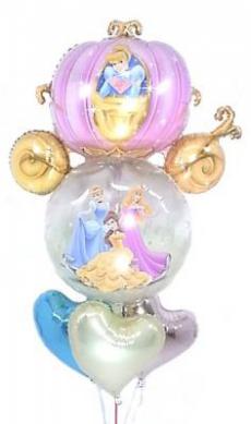 かぼちゃの馬車とディズニープリンセスで、おとぎの国をイメージ☆