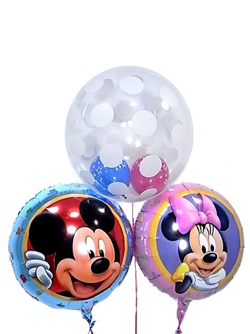 みんな大好き「ミッキー&ミニー」のキュートなバルーン♡