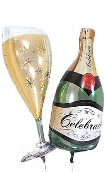 シャンパンで素敵な1日に乾杯♪ イベントなどの華やかな場所に最適なバルーン