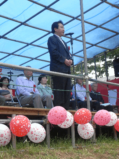 市のイベントにて